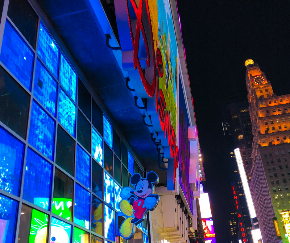 Times Square Disney Store. Vivacious Views